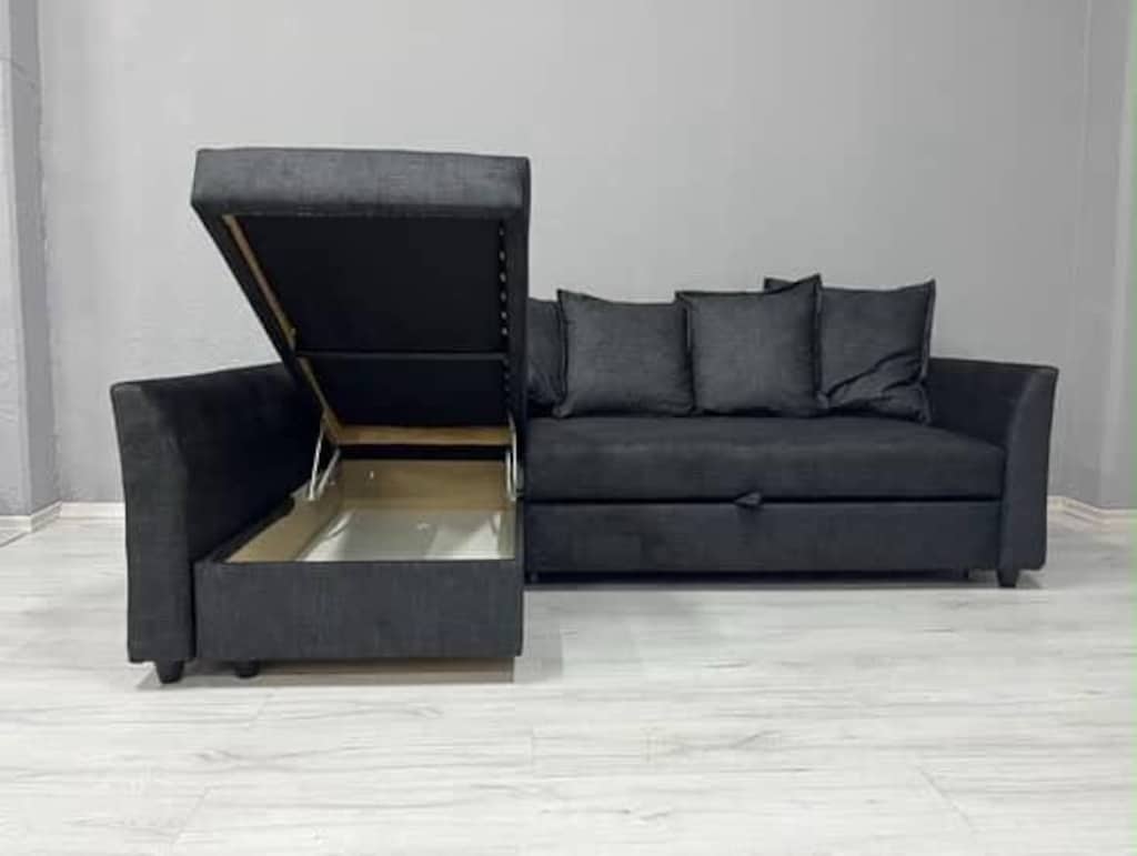 IKEA HOLMSUND SIFIR KAPLAMA YATAKLI BAZALI L KÖŞE KOLTUK KANEPE - 5