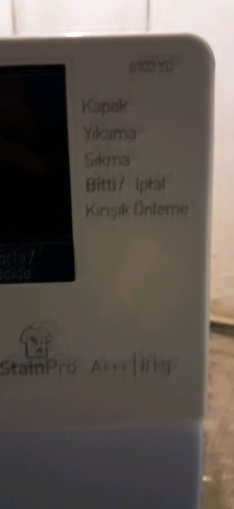 arçelik8103 YD prosmart inverter çamaşır makinası 8kg - 10
