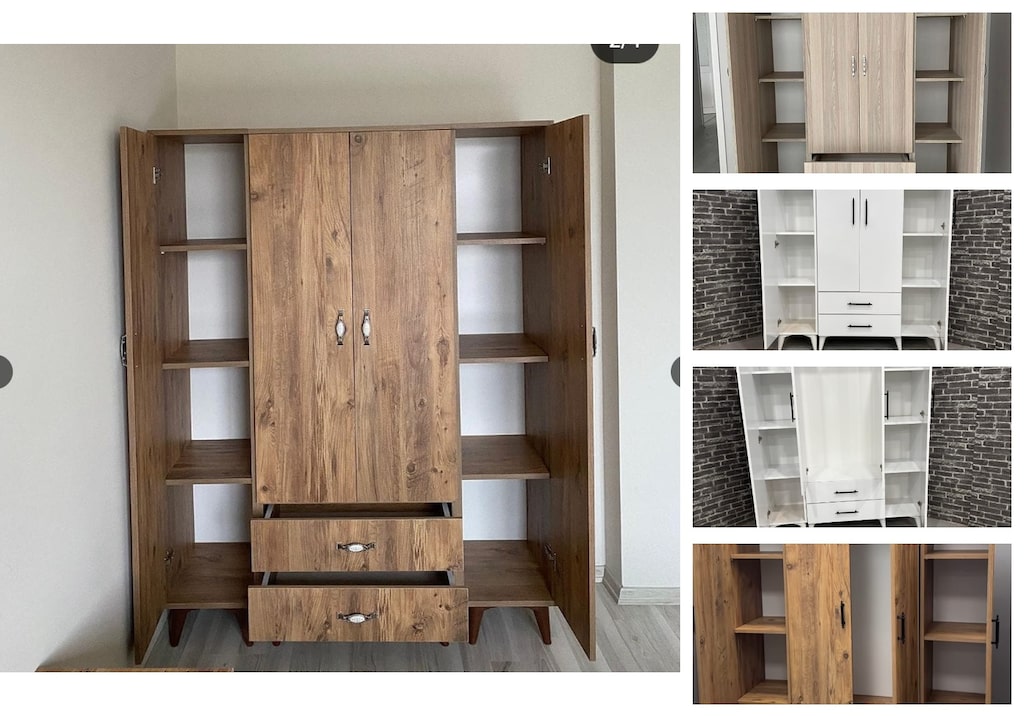 4 kapaklı elbise dolabı ypbtbbsdss - 3