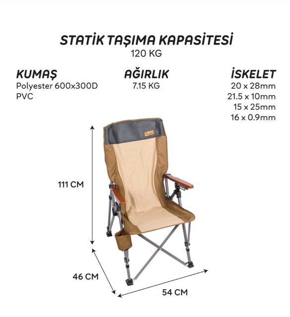 Freecamp katlanır kamp sandalyesi