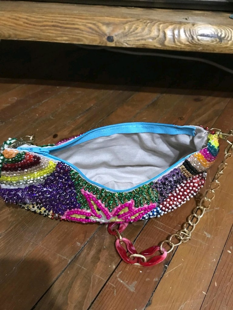 el işi boncuk çanta - 3