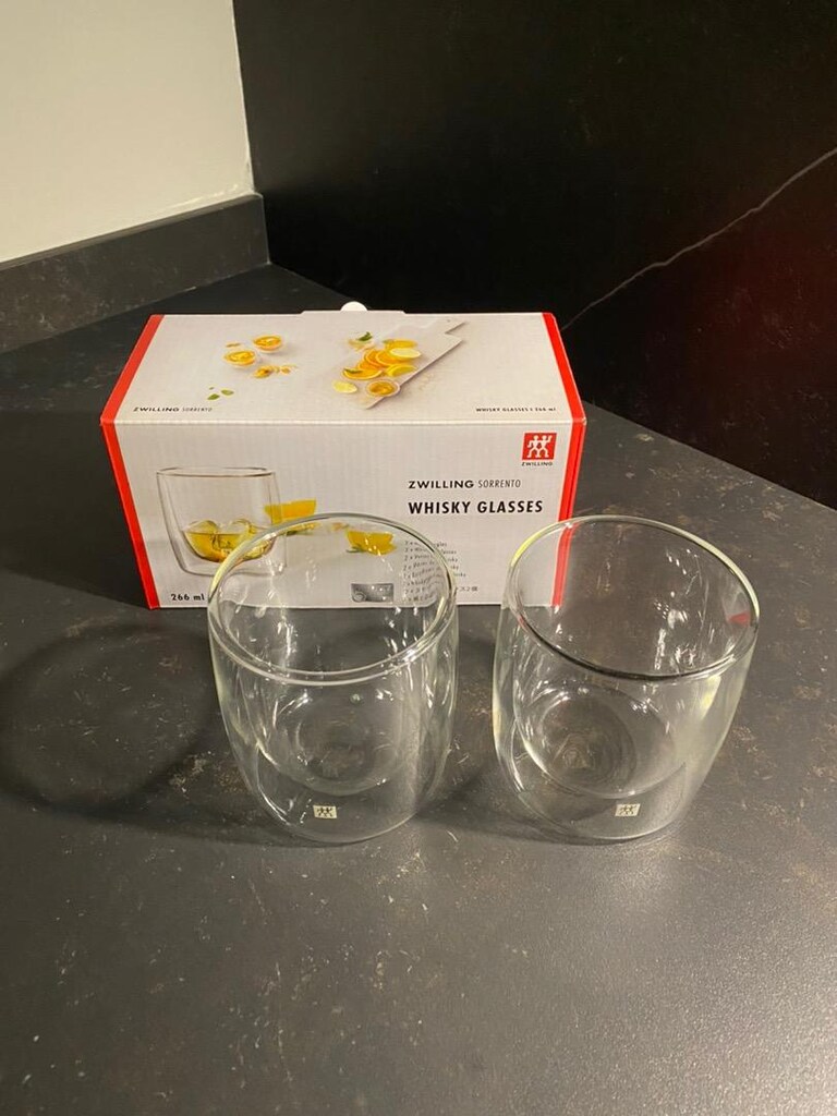Zwilling 2 Adet Bardak, Sıfır, Çift Çıdarlı, Alman Malı - 2