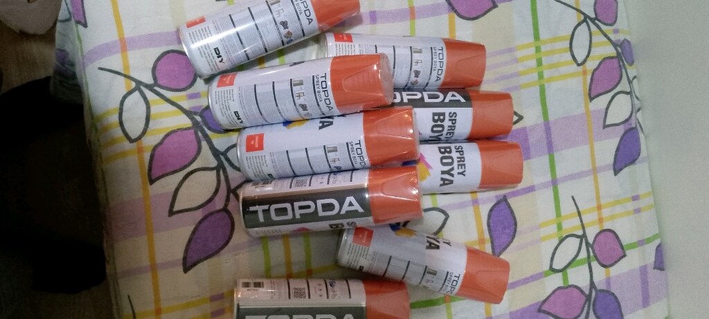 toplam 23adet farklı renklerde sprey boya - 3