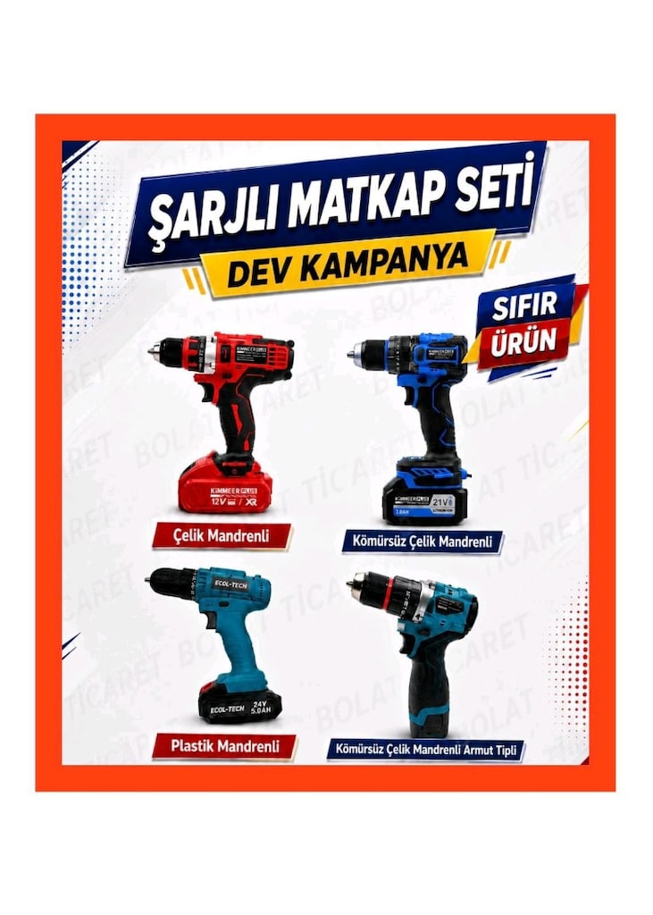 elatleri musluk polisaj matkap duş seti - 3