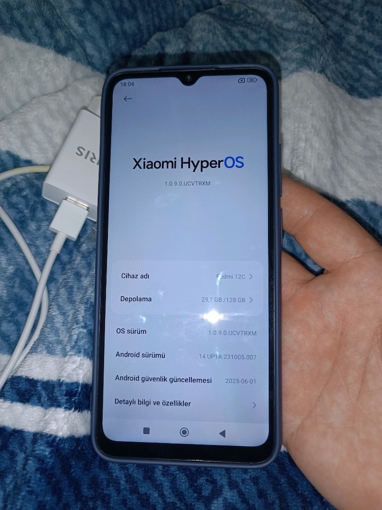 redmi 12c 128 GB hafıza 4gb ram yurtiçi cihazı ciftsimli - 10