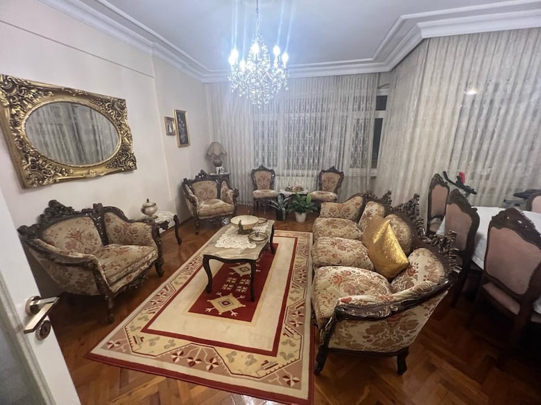 ceviz el oymazı antika vintage koltuk takımı - 3