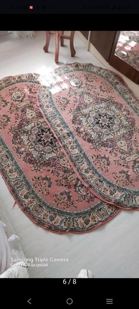 saray oval halı 90+155cm antika - 3