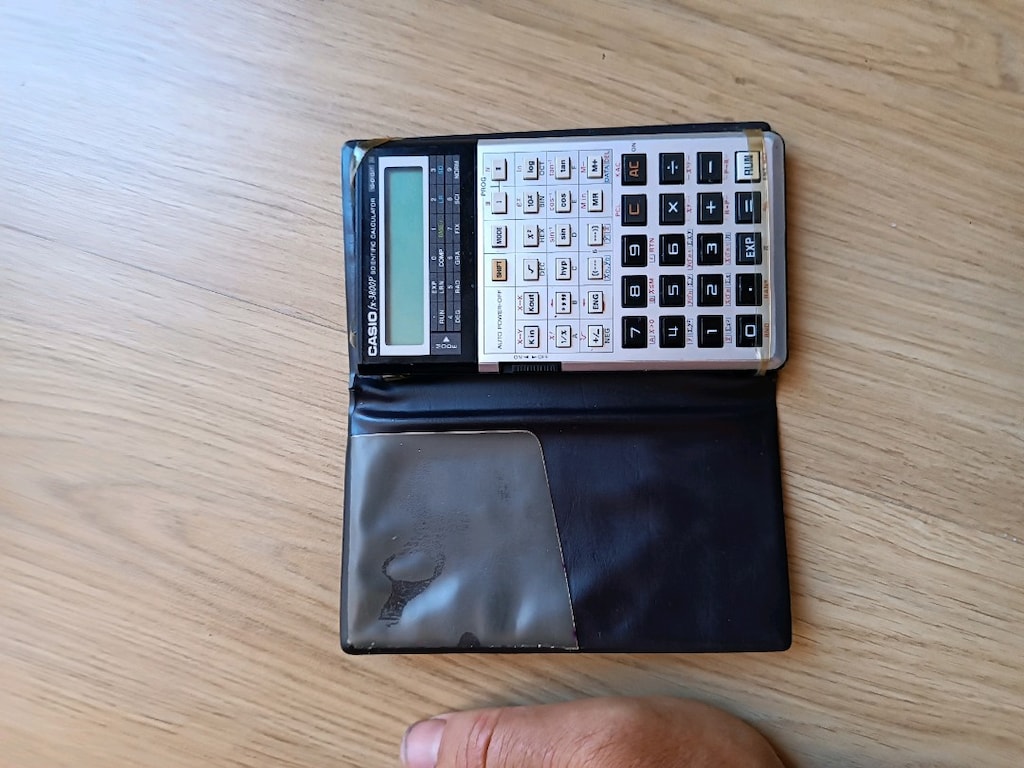 ORİJİNAL JAPONYA ÜRETİMİ "CASIO FX-3800P" MODEL HESAP MAKİNASI - 4