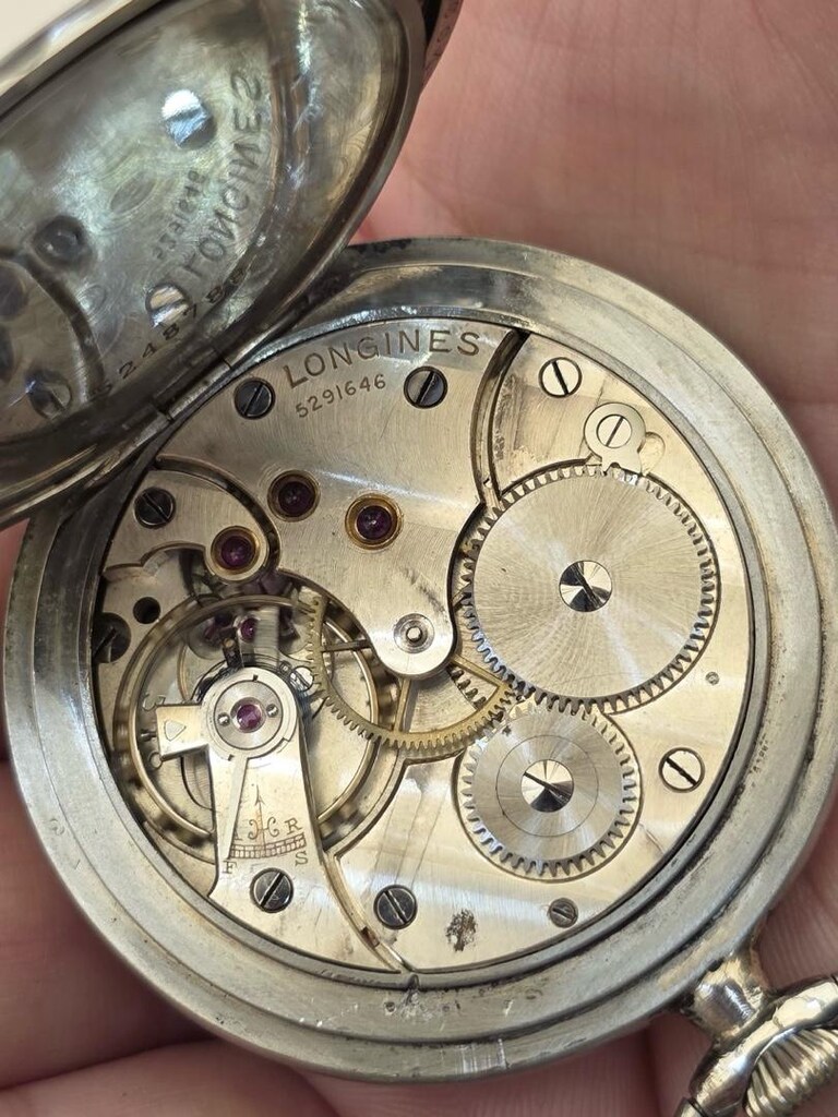Antika Longines kurmalı cep saati - 3
