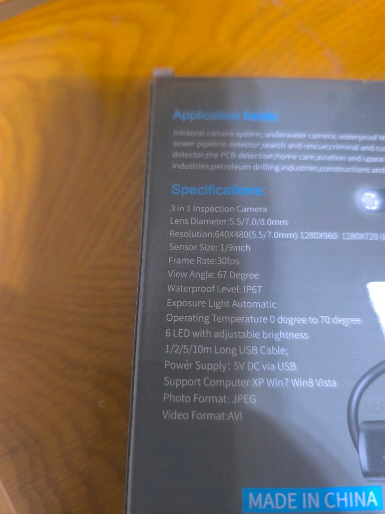 2m Endoskop yılan kamera Android - 3