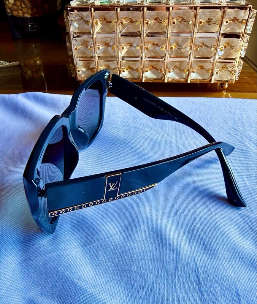 ‼İTHAL/SIFIR/KADIN/Louis Vuitton UV400 Degrade Koyu Tonlu Mavi Lens - 5