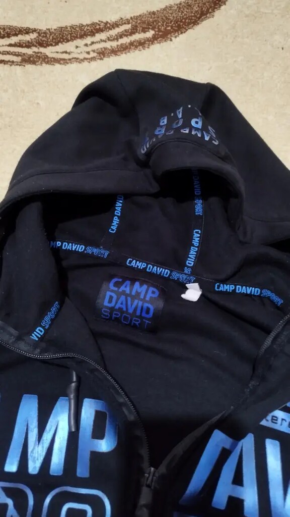 #CampDavid marka kapişonlu pamuklu sweat mont..Bu tipten çok var..Mavi - 4