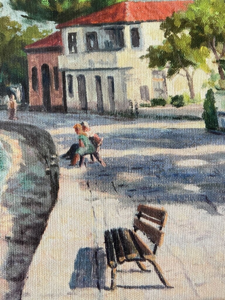 Asker Ressam Rüstem Avcıl İmzalı Yağlıboya Peyzaj (67x52 cm) - 5
