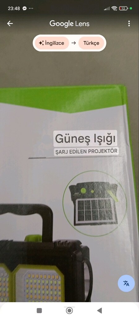 Güneş enerjisi şarlı projektör - 2