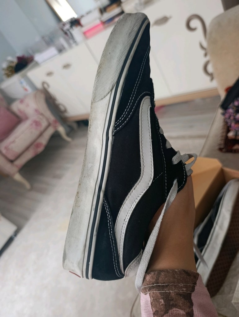 Erkek VANS BROOKLYN LS (SİYAH / BEYAZ) 44 numara - 5