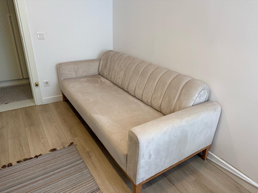 Modern Krem/Bej Yataklı Kanepe – Açılır Koltuk - 3