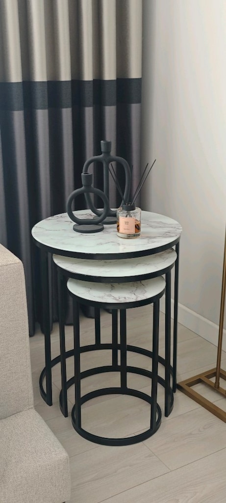 2'li Siyah Modern Dekoratif Şamdan Seti | Minimalist Tasarım - 4