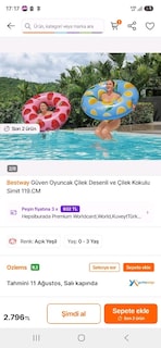 deniz simit şişme BEASWAY 119cm - 5
