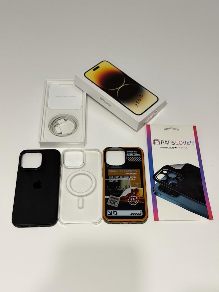 İPHONE 14 PRO MAX GOLD 256 GB+KUTULU+ÇİZİKSİZ+EKSTRALI - 4