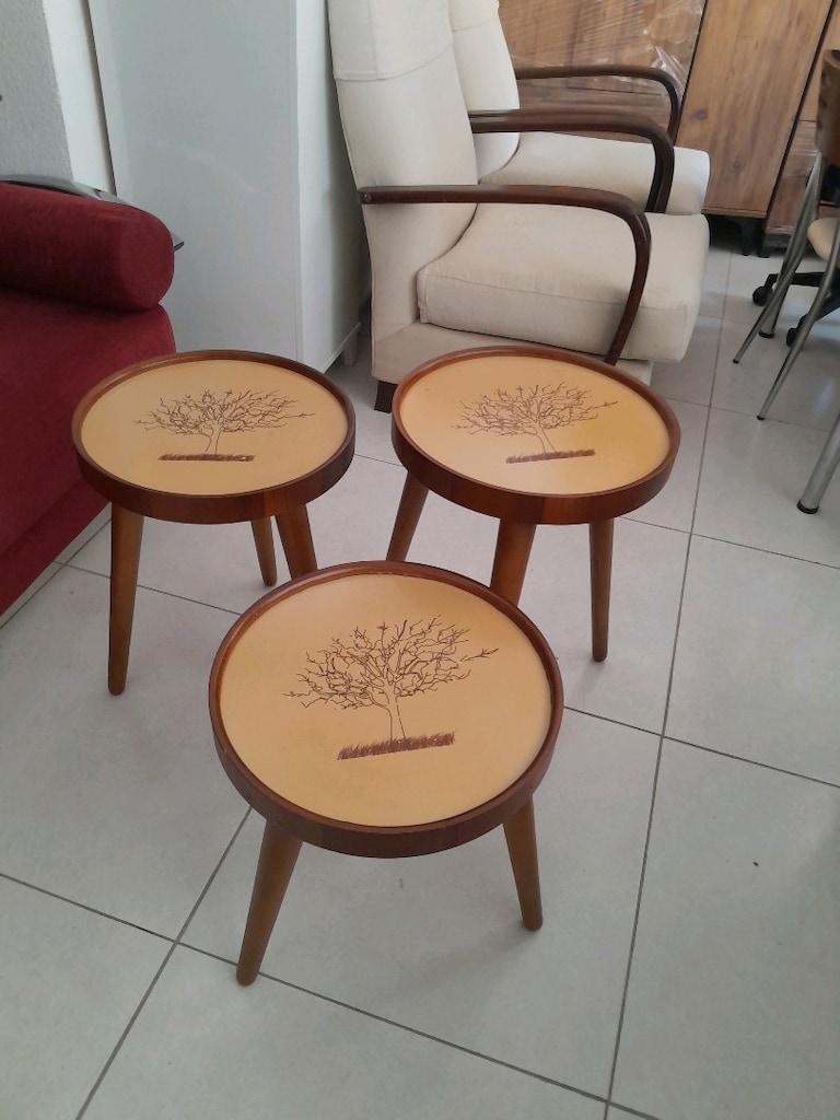 sıfır ayarında 3lü zigon sehpa - 2