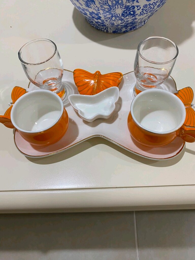İkili dekoratif kahve takımı - 2