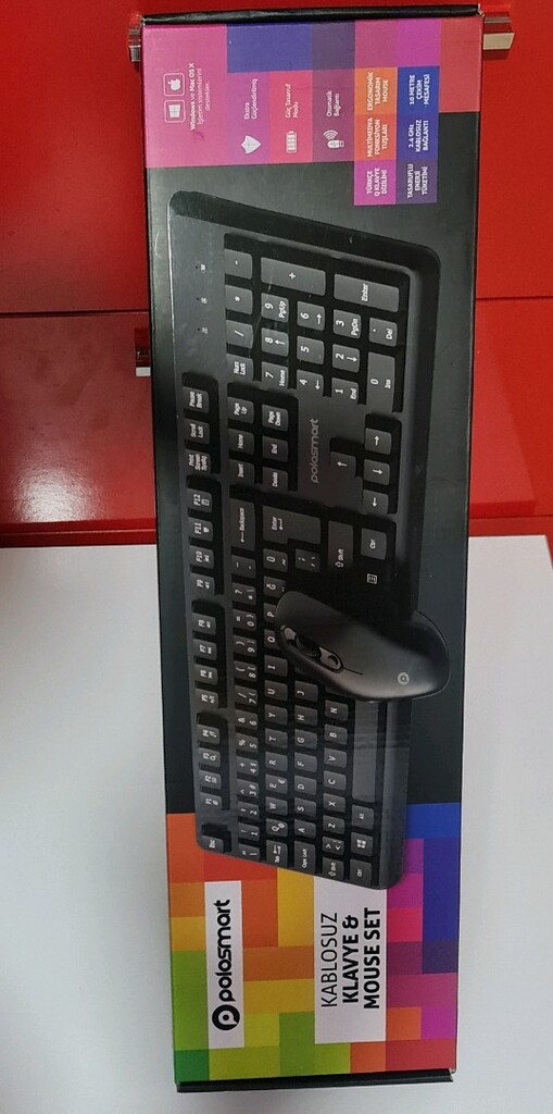Polosmart PSK11 kablosuz klavye ve Mouse set. Sıfır kutusunda. - 14