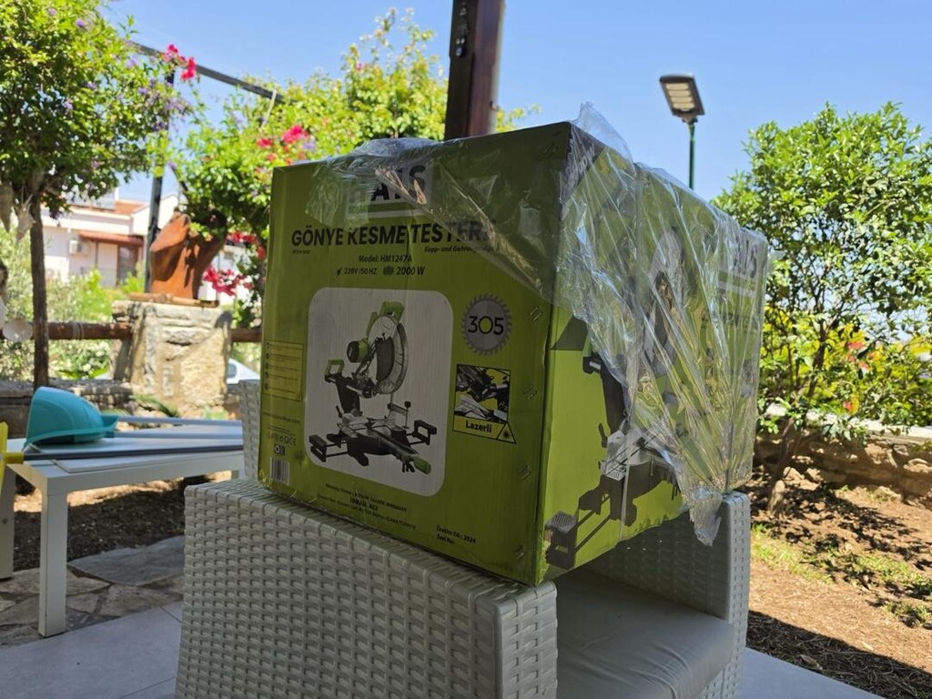 HAIS HM1247A Kızaklı Gönye Kesme Makinesi – 2000W – 305mm -KAPALI KUTU - 4