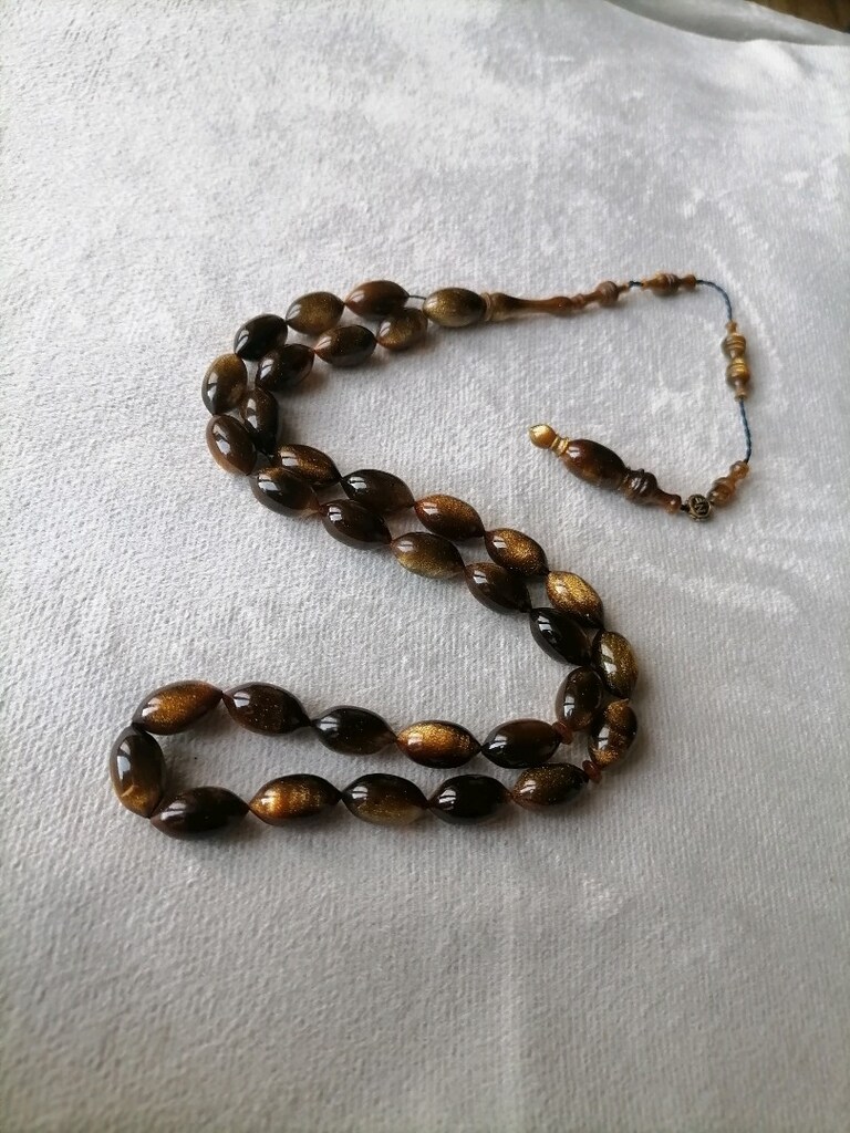 Sıkma Kehribar Tesbih - 4