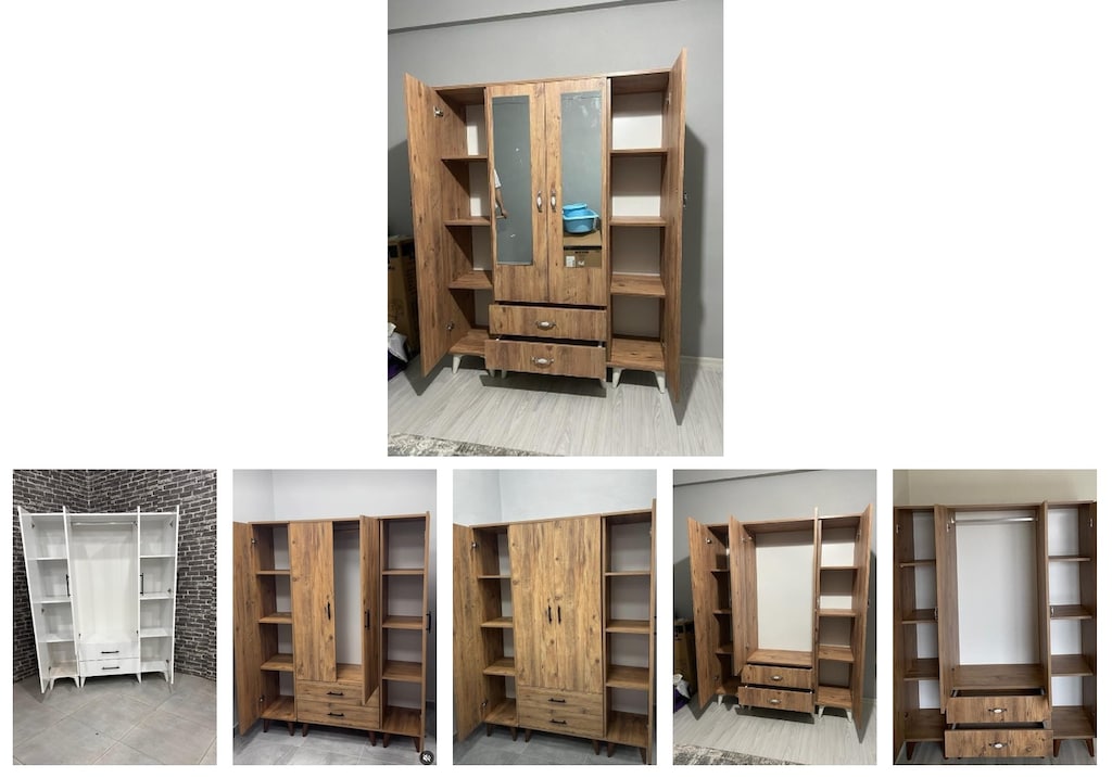 4 kapaklı elbise dolabı phdjsbmfnq - 6