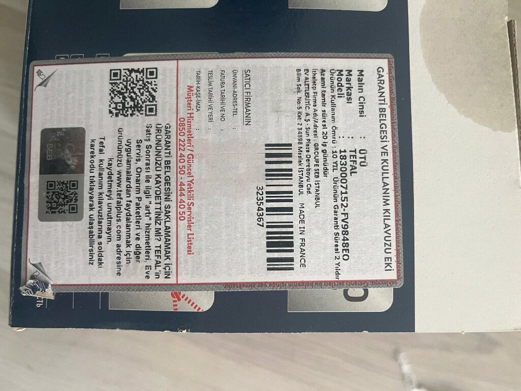 TEFAL 0 ÜRÜN FV9548EO - 9