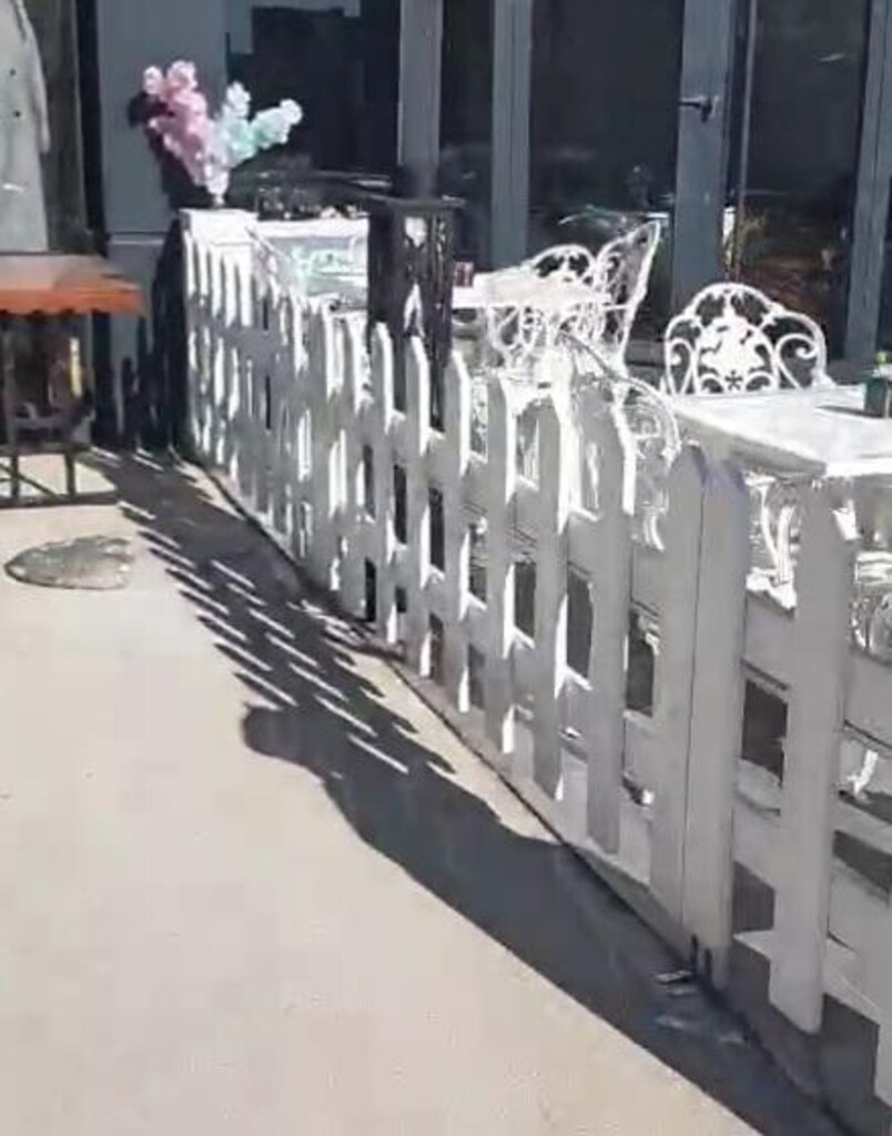 Ahşap bahçe çit ve saksı - 9