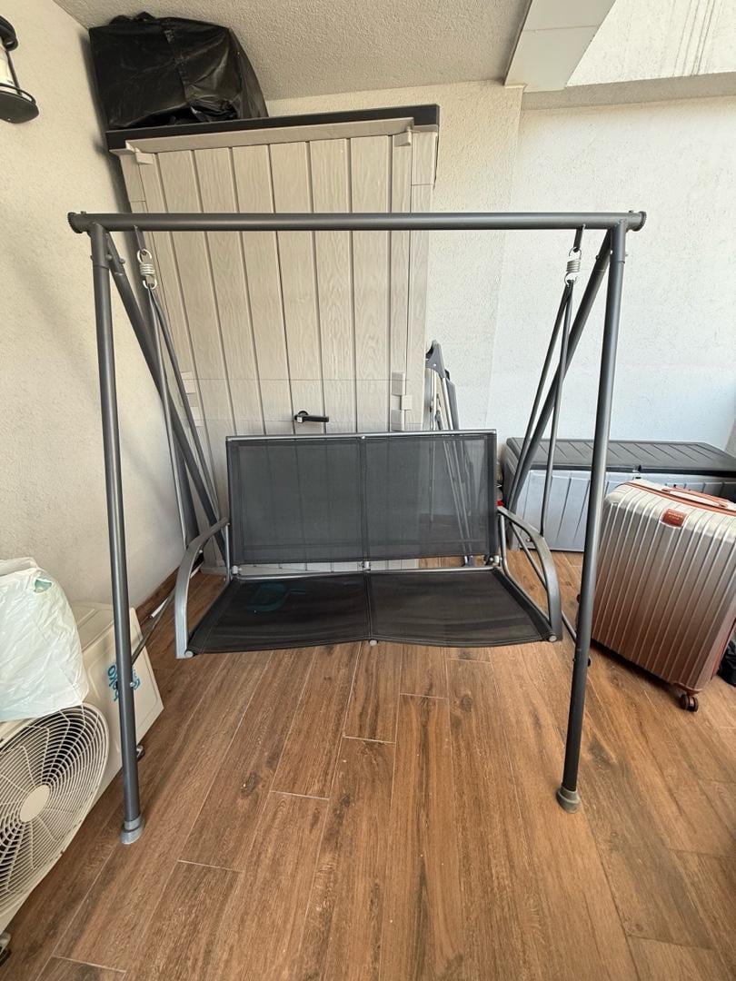 BAUHAUS 2 Kişilik Metal Bahçe Salıncağı – Çok Temiz - 2