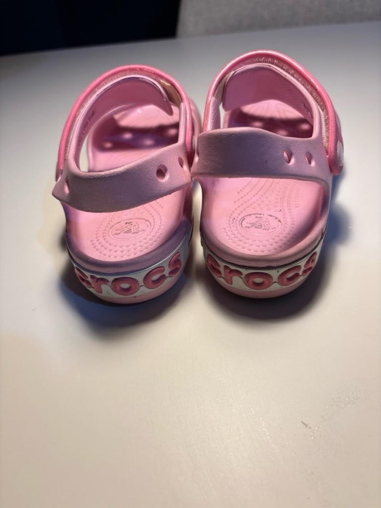 Orijinal Pembe Crocs Çocuk Sandaleti - 33-34 Numara (J2) - 4