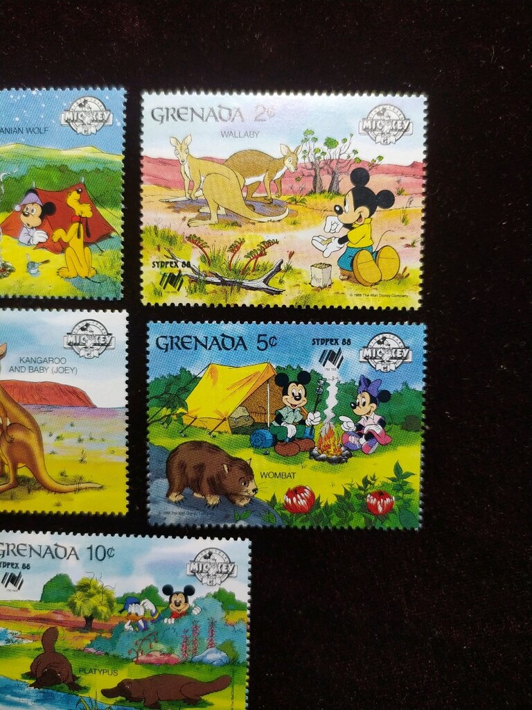 WALT DİSNEY TEMALI DAMGASIZ MNH PUL KOLEKSİYONU - 4