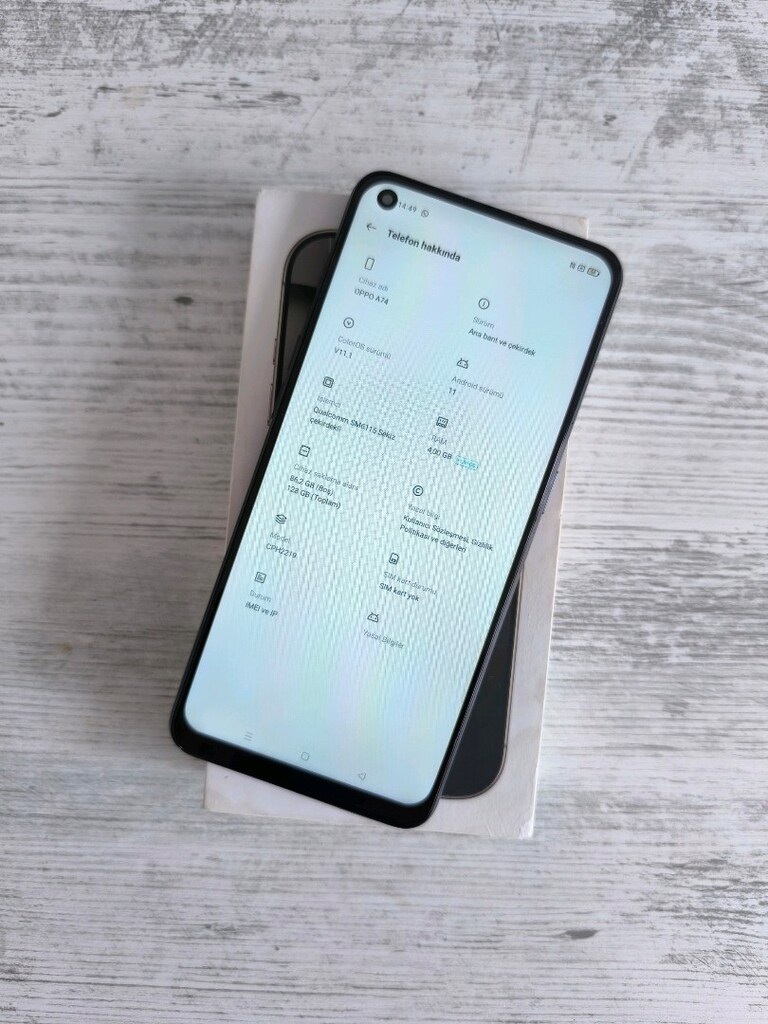 OPPO A74 128GB TERTEMİZ!!! - 3