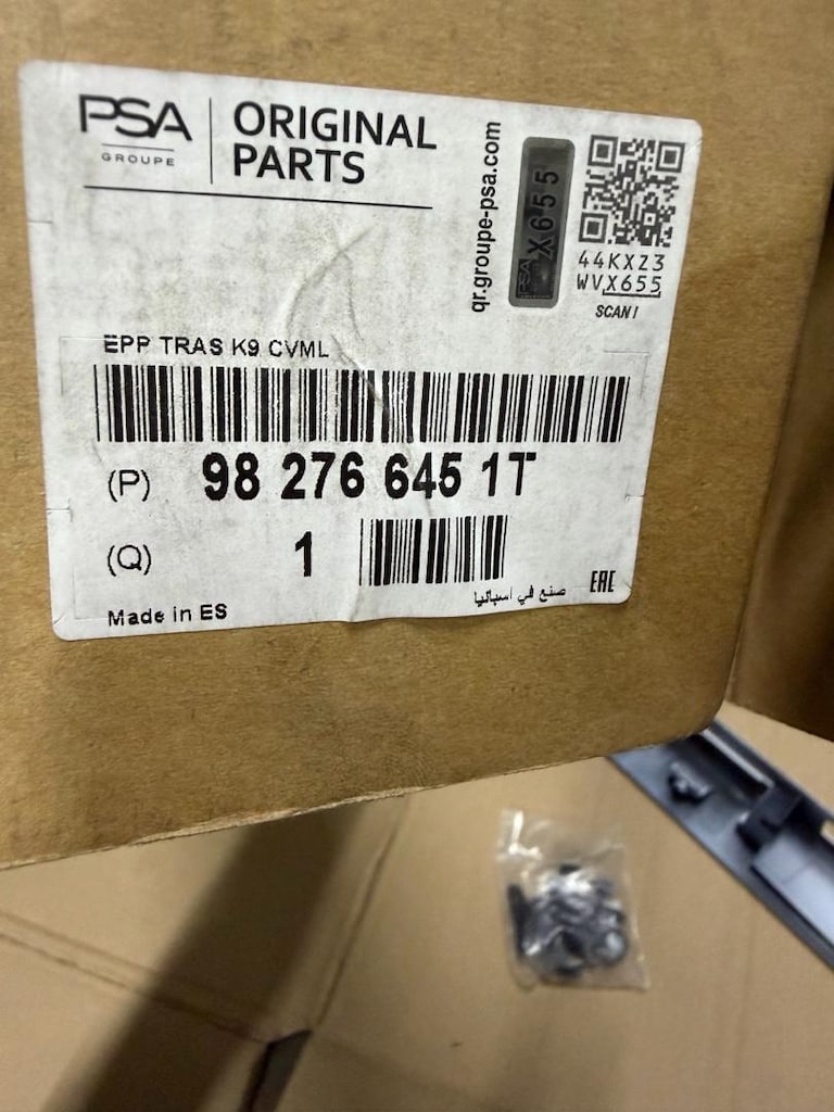 Peugeot partner combo e rifter plaka çıtası sıfır orjinal 982766451T - 4