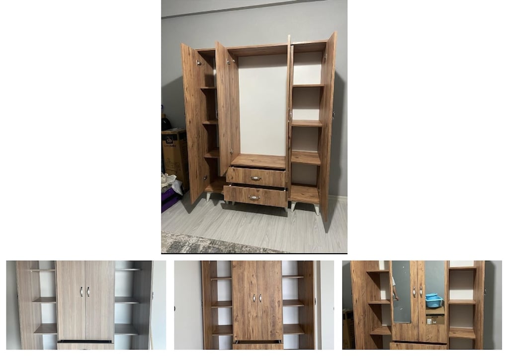 4 kapaklı elbise dolabı bagaywsfin - 4