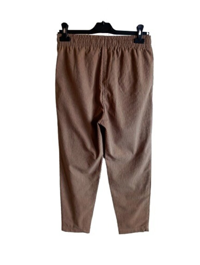 LCW Vision Kahverengi Bol Kalıp Loose Fit Fitilli Kadife Pantolon - 3