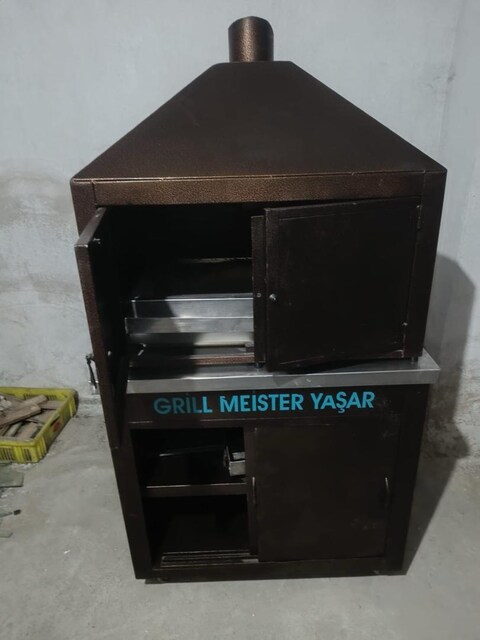 özel yapım Çelik mangal gril fırın boyalı