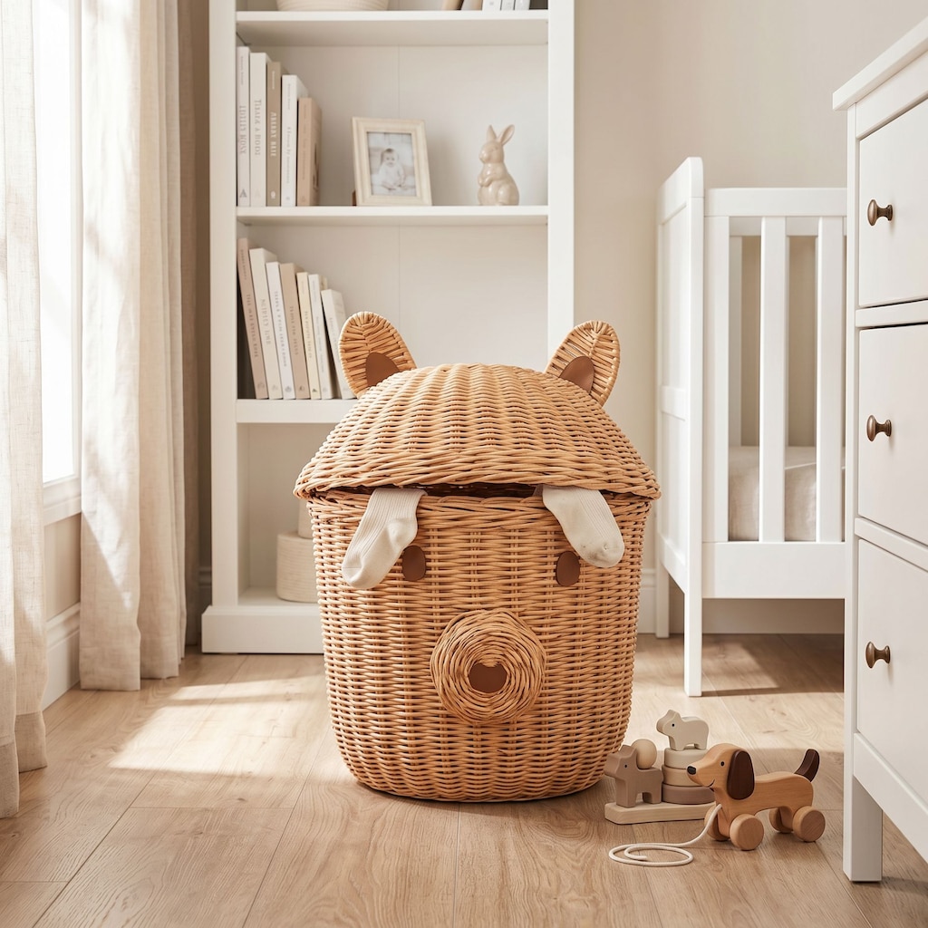 LITTLE BEAR Çocuk Odası Organizer Sepet – Sıfır - 5