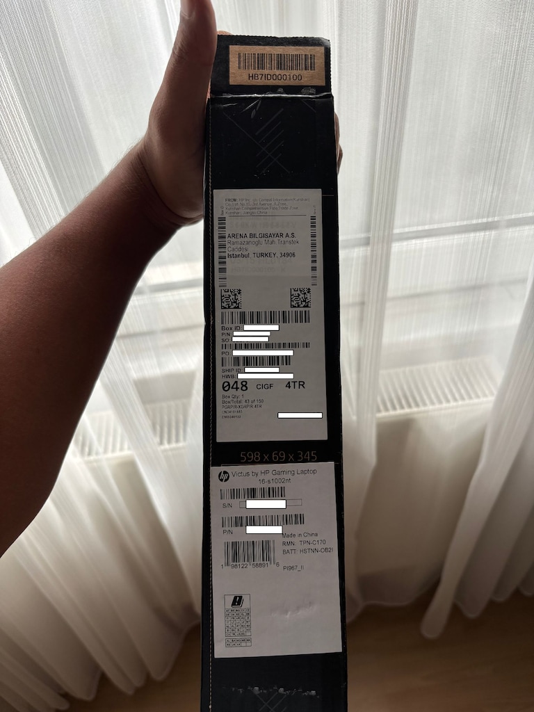 Kutulu Temiz HP Victus 16 / RTX 4070 / R7 8845HS / 32GB RAM / 1TB SSD - 3