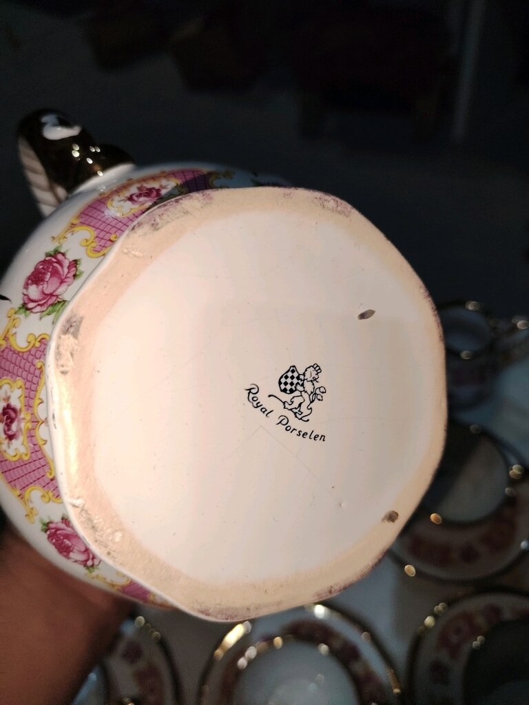 Antika porselen çay takımı - 5