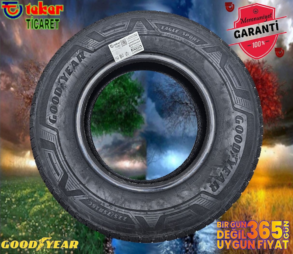 225 75 16 (C ) GOODYEAR CARGO #4SEZON KIŞLIK# TEKER TİCARET - 2