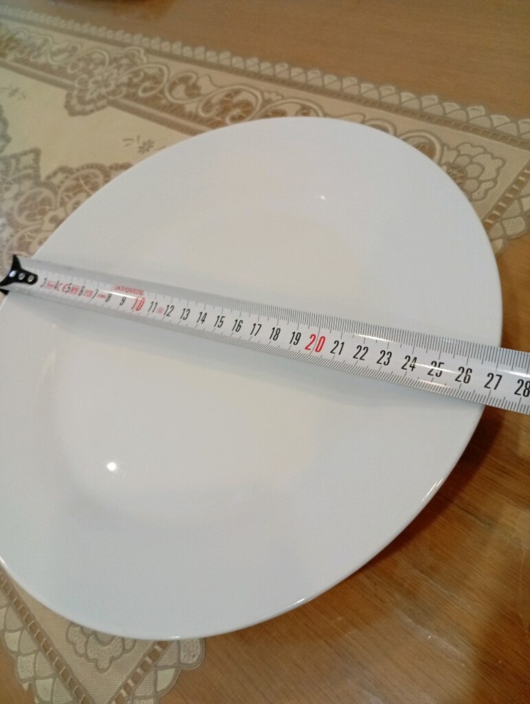 Büyük porselen servis tabağı - 4