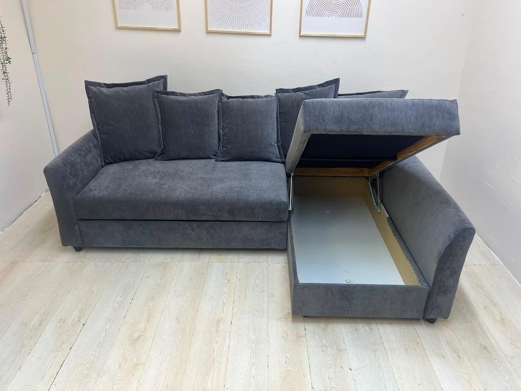 IKEA HOLMSUND SIFIR KAPLAMA YATAKLI BAZALI L KÖŞE KOLTUK KANEPE - 4