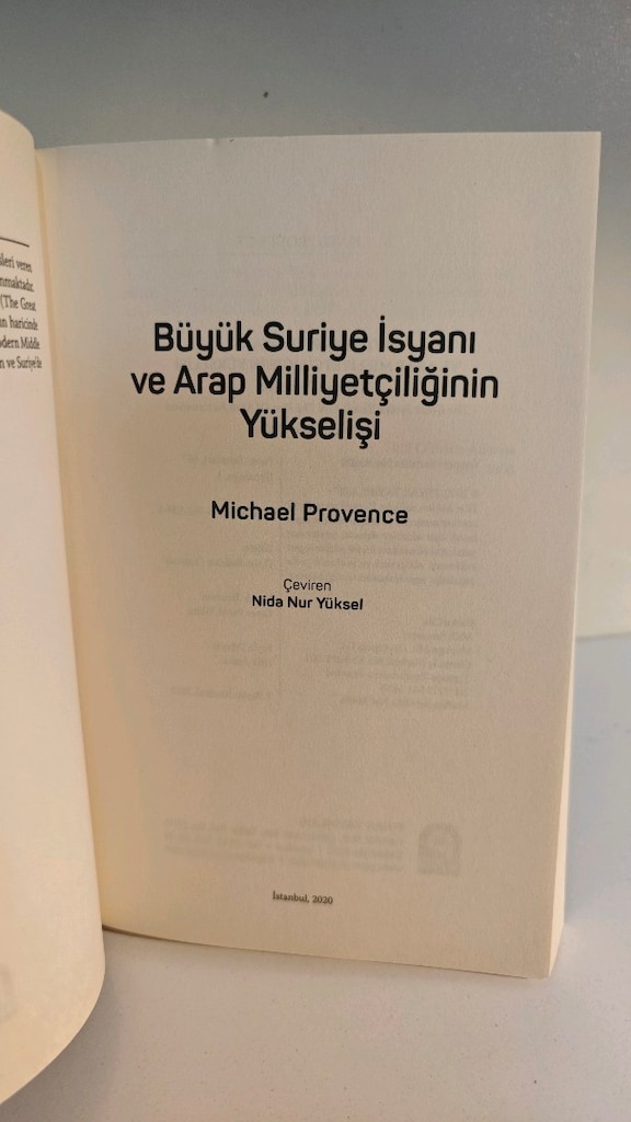 Büyük Suriye İsyanı... Michael Provence. - 3
