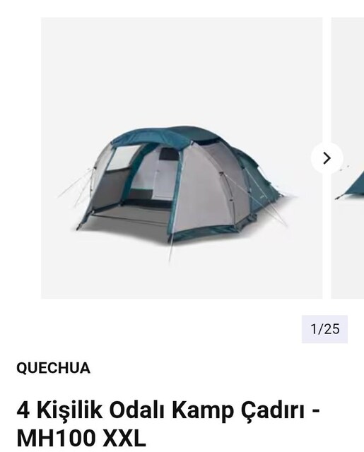 DEKATLON QUECHUA Odalı Kamp Caduırı-MH100XXL