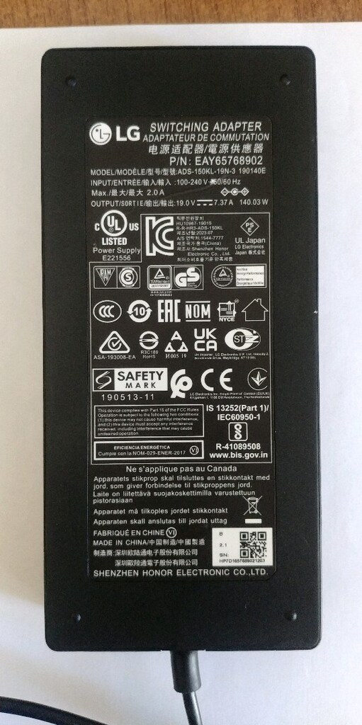 Orjinal LG 19v - 7.37a Netebook Adaptör - 2