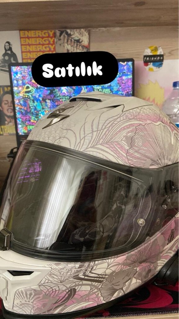 SCORPION EXO-520 EVO AIR PEMBE BEYAZ BAYAN KASK - 6