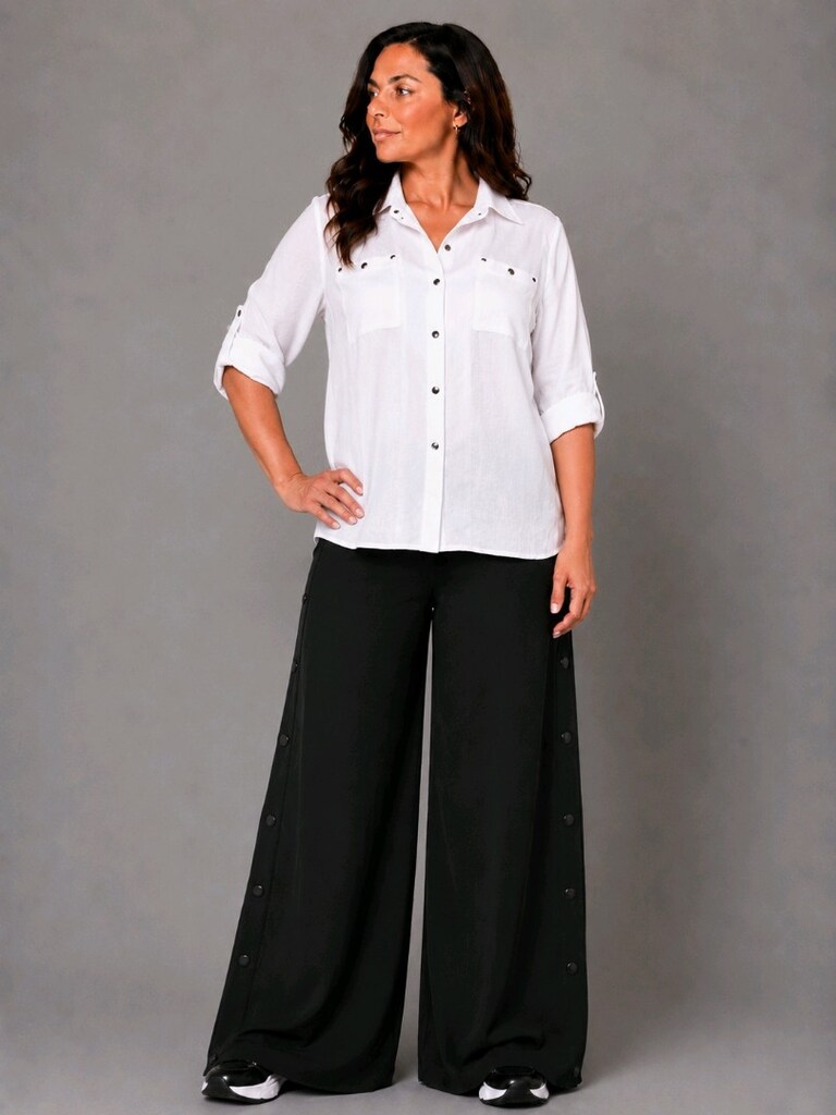 XXL Yelek + XL-XXL Gömlek + XL-XXL Pantolon Takım Kombin Kadın - 7